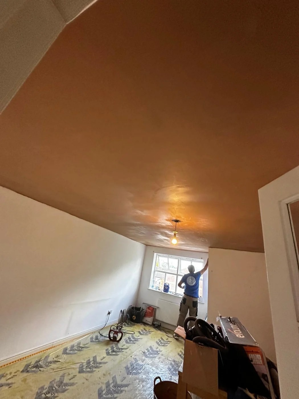 Project 2 finished plastered room