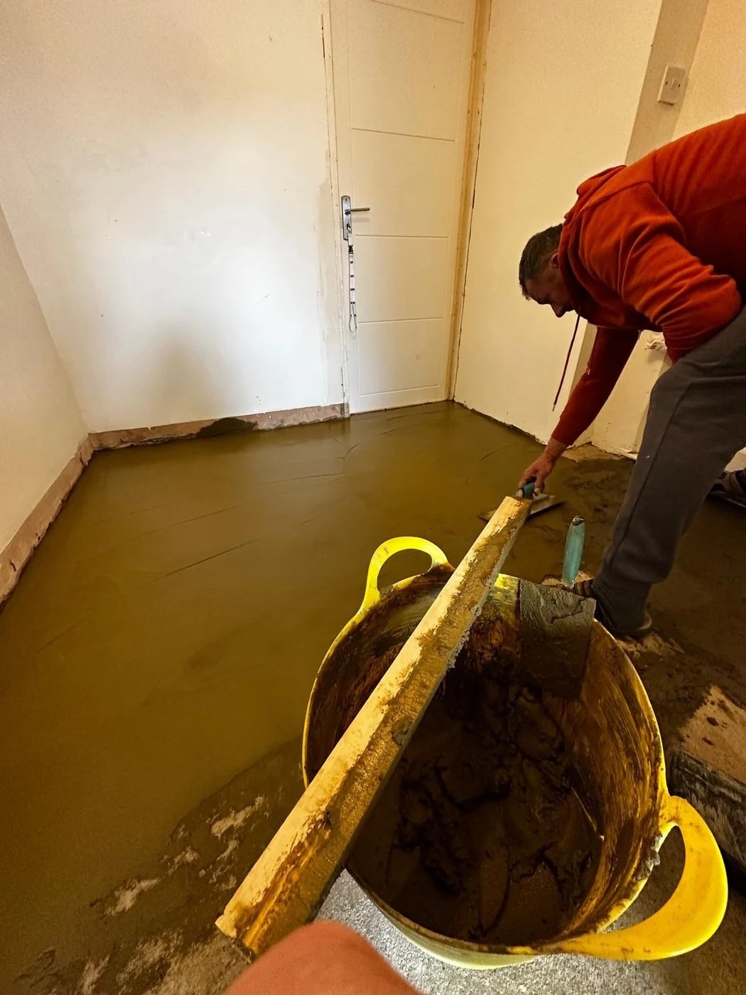 Project 2 floor levelling in progress