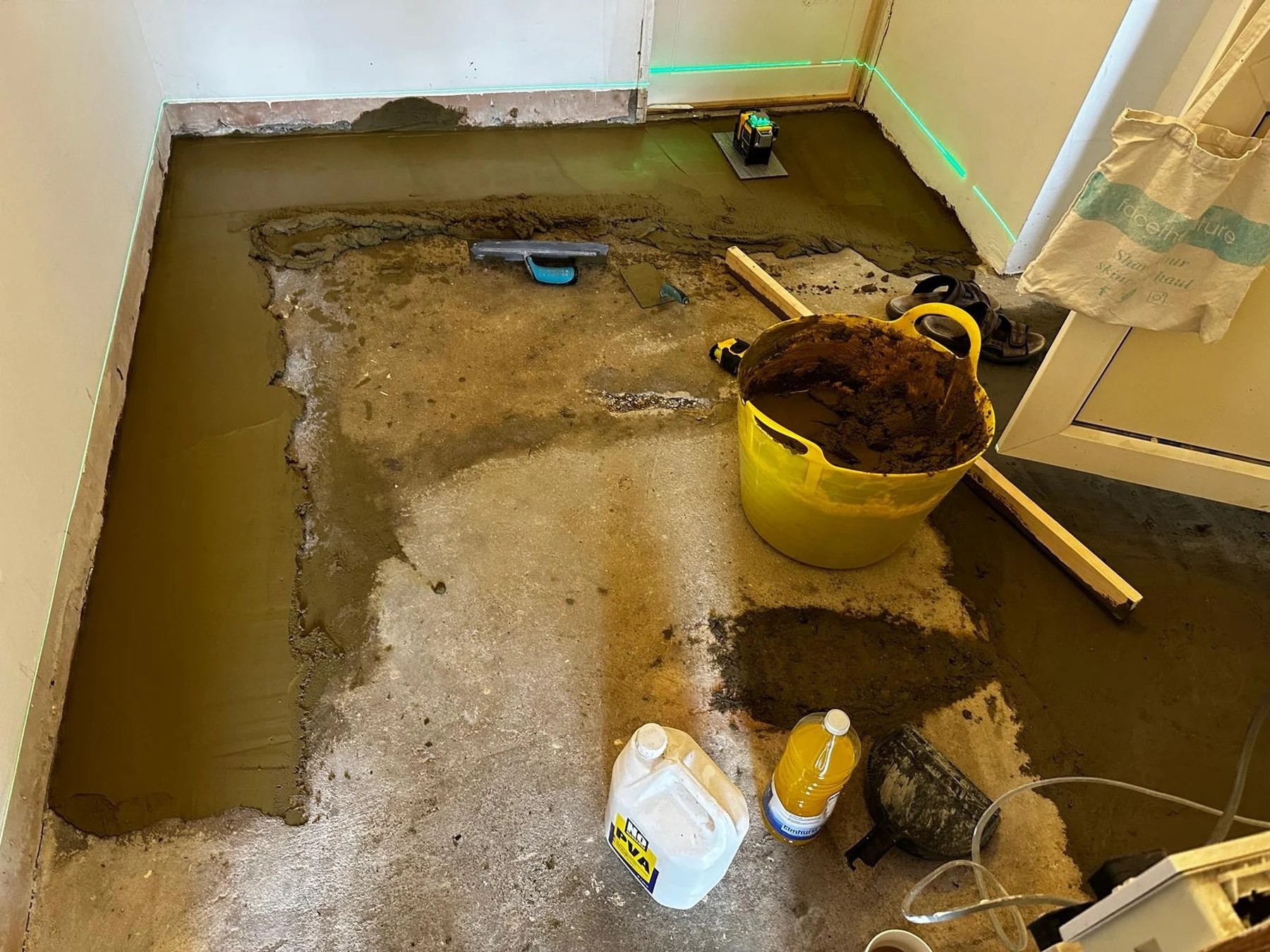 Project 2 floor preparation