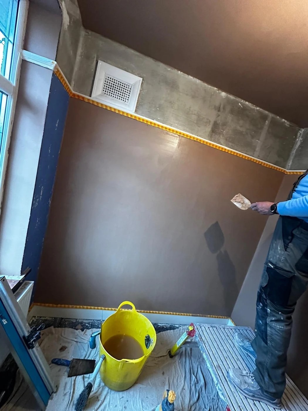 Project 2 plastering in progress